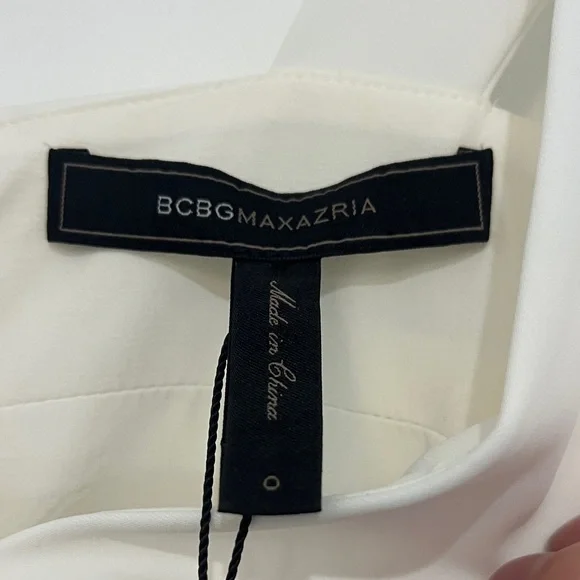 BCBGMaxAzria Cream and Tan Maxi Dress - Picture 2 of 5